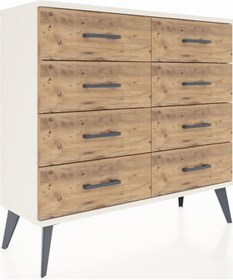 Resim Arges Şifonyer 8 Çekmeceli 88x30x80 Aytaşı-aytaşı/çam Aytaşı/çam 