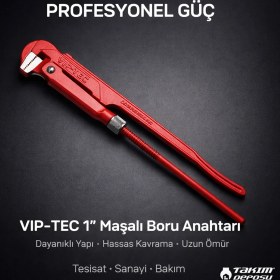 Resim VIP-TEC 1" Maşalı Boru Anahtarı 