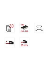 Resim Delta 103 Otomatik Zımba Makinesi 30 Sf. 24/6 - 26/6 Zımba Teli 