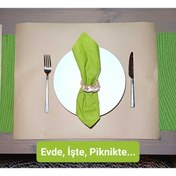 Resim 3DTÜKETİM Amerikan Servis 100 Adet Kraft Kağıt - Tek Kullanımlık-100 Adetlik- 40x50 Cm Kopartmalı 