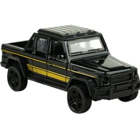 Resim Die Cast 1:32 Sesli ve Işıklı Çek Bırak 4x4 Kamyonet Siyah 