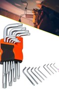 Resim Mobee Yltools Yl-008 9 Parça Çift Taraflı Torx Alyan Allen 9 Parça Yıldız Anahtar Takımı 1410 