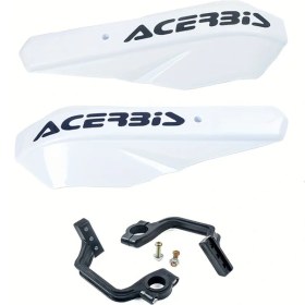Resim Tongdashop Ktm Honda Yamaha Suzukı Universal 22mm 28mm Beyaz Motosiklet El Koruyucu 