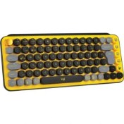 Resim Logitech POP Keys Sarı Siyah Kablosuz Mekanik Klavye - outlet 