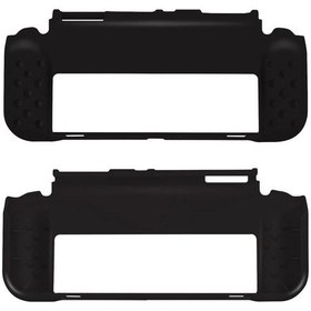 Resim Nintendo Switch Oled El Destekli Grip Tasarımlı Koruyucu Silikon Kılıf Siyah 
