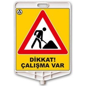 Resim Evelux 317 Ar Dikdörtgen Uyarı Levhası 35X41 Cm Çalışma Var 