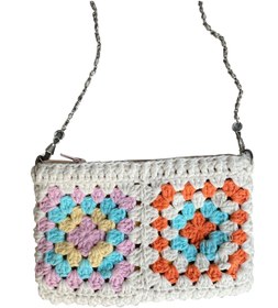 Resim HOBİSRA Motifli Örgü Telefon Çantası 