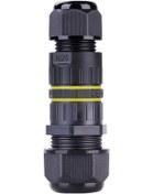 Resim Dış Mekan Elektrik Kablo Bağlayıcı Ip68 Su Geçirmez Kavşak Kutusu Φ5-9mm Giriş Kablo 4-pin İle 2 Çıkışlı 