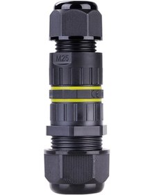 Resim Dış Mekan Elektrik Kablo Bağlayıcı Ip68 Su Geçirmez Kavşak Kutusu Φ5-9mm Giriş Kablo 4-pin İle 2 Çıkışlı 