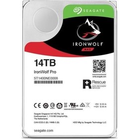 Resim Seagate 14TB 3.5" 7200RPM 256MB IronWolf Pro Nas ST14000NE0008 