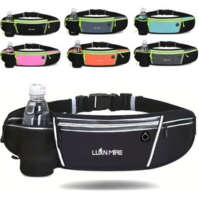 Resim Outdoor Sporları Koşu Bel Çantası Fitness Zinciri Maraton Cep Telefonu Çantası Çok Fonksiyonlu Su Şişesi Kemer Paketi Görünmez Yakın Uygun Ayarlanabilir Elastik Çanta 