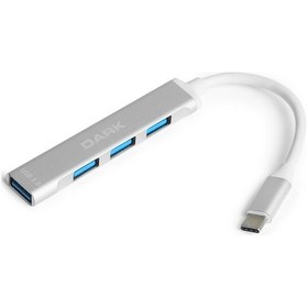 Resim Dark Connect Master X4 Dk Ac Usb310C 4Port Type C Beyaz Usb Çokl 