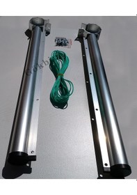 Resim Gökbin Çamaşır Kurutma Askısı Alüminyum Yuvarlak Bağlantı Küpeşte Gri - Gümüş 