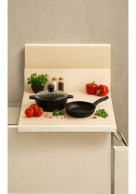 Resim Kristal Basık Tencere - Kristal Tava 26 Cm Siyah 