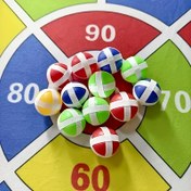 Resim 10 adet Yapışkan Hedef Top Seti - Kapalı ve Açık Spor Eğlencesi için Renkli ABS Plastik Oyuncak, Mavi, Yeşil, Sarı, Kırmızı toplar içerir, Halloween Hediyeleri için Rastgele Renkli 