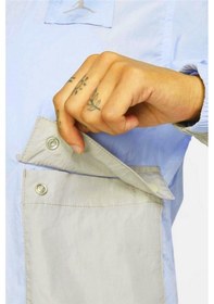 Resim Jordan Flight Woven Blue Jacket Loose Fit Bol Kesim Kısa Kadın Ceket Mavi Mavi 