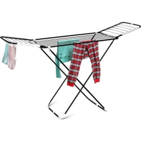 Resim Metal Avrora White Kurutmalık Kalın Telli Kanatlı Çamaşır Kurutma Askısı Beyaz - KMU17009-1 Beyaz 