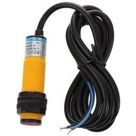 Resim Dc 3 Kablolu 6-36v Pnp Ir Fotoelektrik Sensör Anahtarı 30cm E18-b03p1 S202412246505 Siyah. 