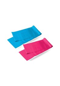 Resim Triathlon T124 Pilates Egzersiz Direnç Lastiği Bandı 2'li Set 