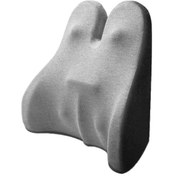 Resim Sones Araba Koltuğu Bel Desteği Yastığı Bellek Köpük Ofis Bel Yastığı, Boyut: Bandaj Açık Gri Ve Koyu Gri 