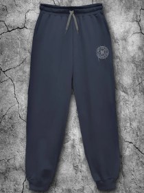 Resim Maks-ekstrim Gri Spor Pantolon, Eşofman Altı, Triko, Spor Salonu, Pamuk. 397393195 Gri-siyah 