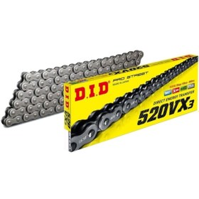 Resim D.I.D 520 Vx3 X-ring Çelik Zincir 120l 