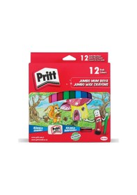 Resim Pritt Silinebilir Jumbo Mum Pastel Boya 12 Renk 