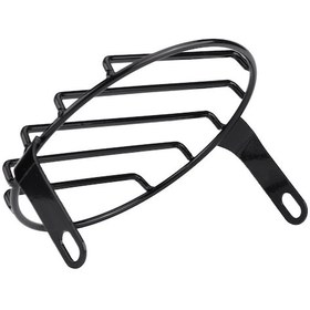 Resim Ximistore9 6.5 İnç Çelik Motor Ön Far Koruması - Retro Tarzı Çubuklu Kafes, Kırılma Ve Çizilmeyi Engeller, Kolay Kurulum 