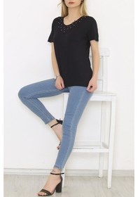 Resim Zhlbutik Önü İncili Bluz 