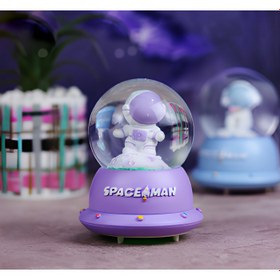 Resim Minik Astronot Işıklı Kar Küresi 