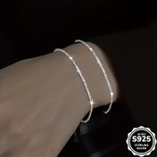 Resim 2 adet Şık 925 Gümüş Bilezik Bilezik - Bohem Stili, Günlük Kullanım ve Hediye, Sevgililer Günü Özel, Tüm Mevsimler, 1.0 gram Ağırlık, Günlük Bilezik|Bohem Stili Bilezik|Gümüş Bilezik 
