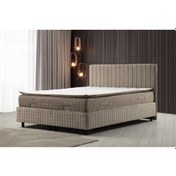 Resim 120x200 Safir Baza Başlık Pedli Yatak Seti 