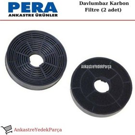 Resim Pera Davlumbaz Karbon Filtre Bacasız Kullanım Kömür 2 Adet - 499667760 