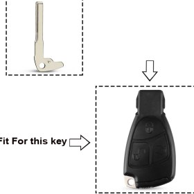 Resim Xiyu Shop Model 4 Stili Dandkey Yedek Akıllı Anahtar Boş Mercedes Benz A E S G Clk Slk ml Sınıfı W220 Akıllı Krom Kesilmemiş Anahtar Bıçak Ekle (Yurt Dışından) 