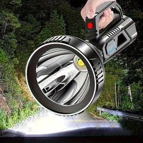 Resim 1 adet Parlak LED Dış Mekan El Feneri, El Feneri, Taşınabilir LED Çalışma Lambası, Standart, Lityum-iyon Şarj Edilebilir Pil, USB Şarj, ≤36V, Mat Yağ Sürme ABS Malzeme, Yüksek Güç LED (1W üzerinde), 647 Maksimum Parlaklık, Güç Ekranı ile, Kamp, Yürüyüş, Balıkçılık, Dağ Tırmanışı için 