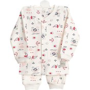 Resim Denizci Desen Bebek Alt-Üst Pijama Takımı %100 Pamuk 