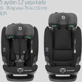 Resim Maxi-Cosi Titan Pro I-Size ADAC'lı 9-36 Kg Çocuk Oto Koltuğu Authentic Black 