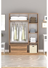 Resim Alira 135 Cm 3 Kapaklı Gardırop Antrasit 