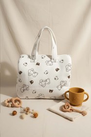 Resim Mini Ayıcıklı Anne Bebek Bakım Çantası 