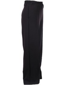Resim Gala-xi Minimalist Yüksek Bel Geniş Paça Midi Kadın Pantolon Siyah 