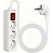 Resim Besthome1 Dream011 Gtyorus 3 Çıkışlı Av Priz Uzatma 250v 16a 140cm Beyaz Koruma Ev Ofis 