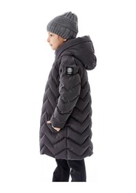 Resim Benitto Kids Kız Çocuk Kapüşonlu Kışlık Şişme Mont 51353 Gri 