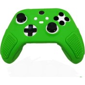 Resim Xbox Series S x Silikon Kılıf Analog Koruyucu Set 9. Nesil Kol Uyumlu Kabartmalı Yeşil 