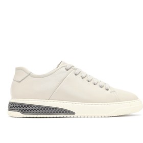 Resim Derimod Erkek Beyaz Bağcıklı Kalın Tabanlı Deri Sneaker,Kışlık Spor Ayakkabı 25WFD631118 