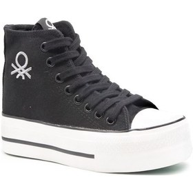 Resim United Colors Of Benetton Bnt 30939 Siyah Bayan Ayakkabı Bayan Spor Siyah 