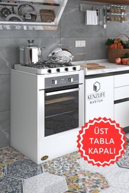 Resim Kenzlife Ankastre Modülü Kabini Neon Byz Fırın Ocak Dolabı Sabit Tabla 