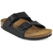 Resim Birkenstock Arizona Bf Çift Toka Kız Çocuk Terlik Siyah 