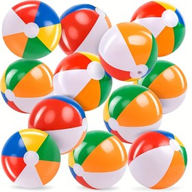 Resim 30.48 cm Şişme Plaj Topu - Gençler Renkli PVC Havuz Oyuncakları, Doğum Günü Parti Malzemeleri ve Hawai Yaz Dekoru, Klasik Gökkuşağı Tasarımı, Havuz Partisi Olmazsa Olmazı, Şişme Top, Su Oyuncağı, Karışık Renkler, Yaşlar 3+ 