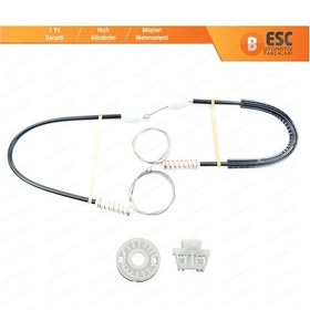 Resim Renault Clio MK2 İçin Ön Sağ veya Sol Kapı Cam Kriko Tamir Seti 