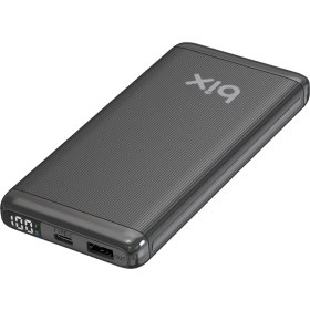 Resim Bix BXPB107 10000MAH 20W Pd Type-C ve Usb-A Scp 22.5W Qc 3.0 18W Çift Çıkışlı LED Ekranlı Powerbank Siyah 